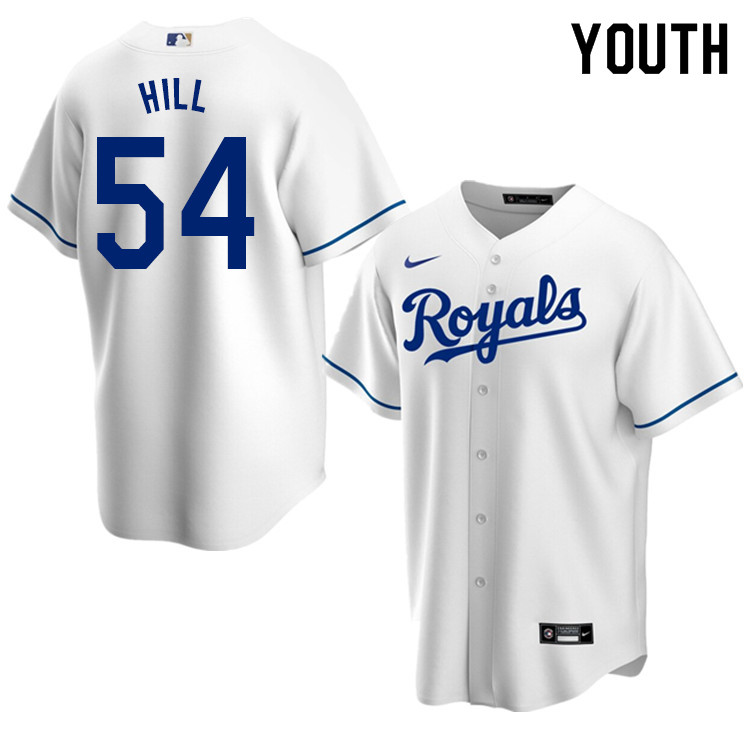 Nike Youth #54 Tim Hill Kansas City Royals Baseball Jerseys Sale-White